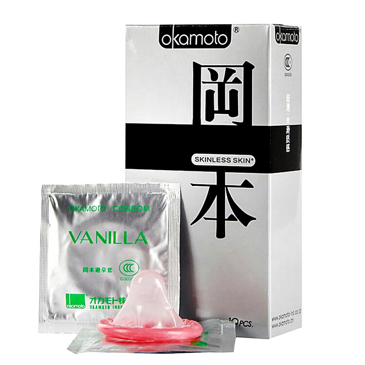 冈本 天然胶乳橡胶避孕套 Skin质感超薄10只/盒 成人性用品安全套