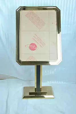 Hotel lobby welcome card landing gold warning sign mall vertical sign stainless steel Recruitment Board Billboard