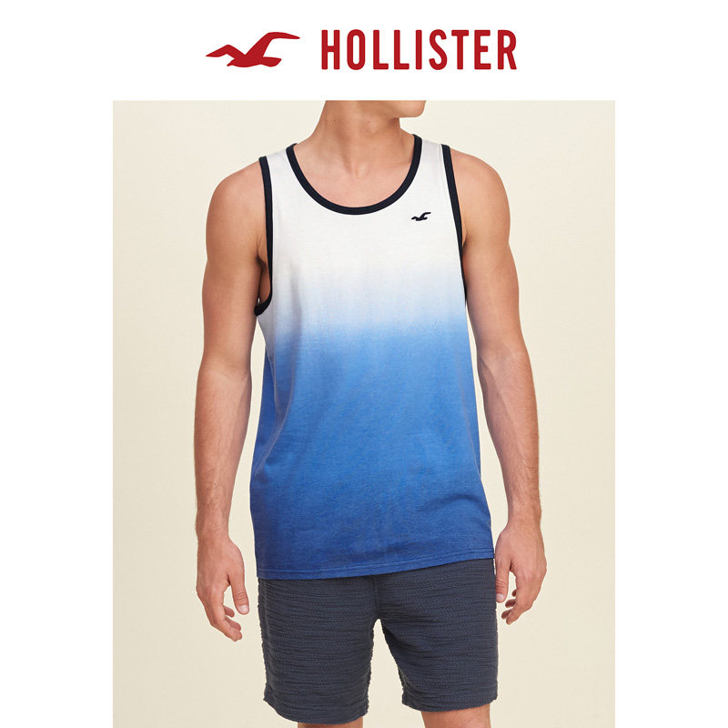 Hollister 撞色饰边平针织背心 男 127154