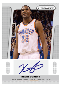 2014NBA Kevin Durant in print to sign up for star card