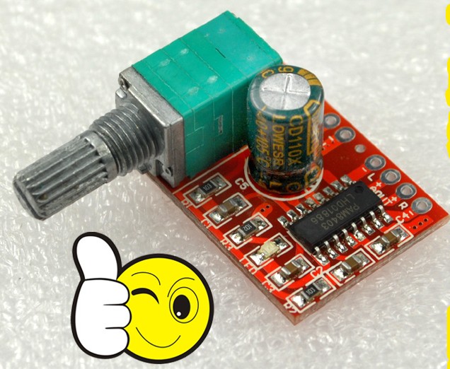 PAM8403 digital power amplifier board 5V mini fever small power amplifier board with USB power supply with switch LED