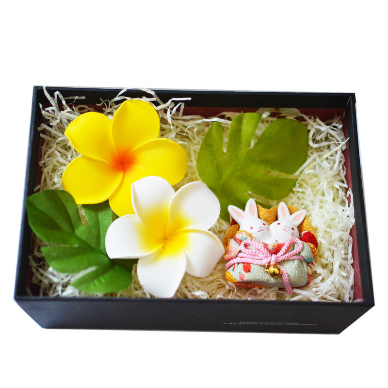 Miss Card Plastic Frangipani Decoration Gift Box Gift Matching Artificial Flower DIY Handmade Seaside Vacation