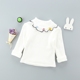 Bé gái mặc áo sơ mi mùa đông cotton bé gái cổ cao cộng đôi áo thun nhung dài tay dày cho bé trai áo thun trẻ em đẹp Áo thun