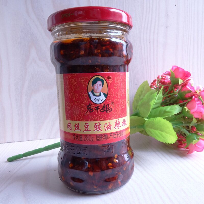【苏宁易购】老干妈 肉丝豆豉油辣椒 280g