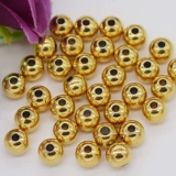 Аксессуар, медные аксессуары, платиновые бусины, золотое глянцевое украшение-шарик, DIY, золото 24 карат, розовое золото, функция геолокации