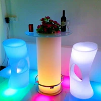 LED thanh cao ánh sáng thanh bàn thời trang sáng tạo bàn bar câu lạc bộ đêm cocktail bàn ghế cao cấp đồ nội thất - Giải trí / Bar / KTV ghế quầy bar chân sắt