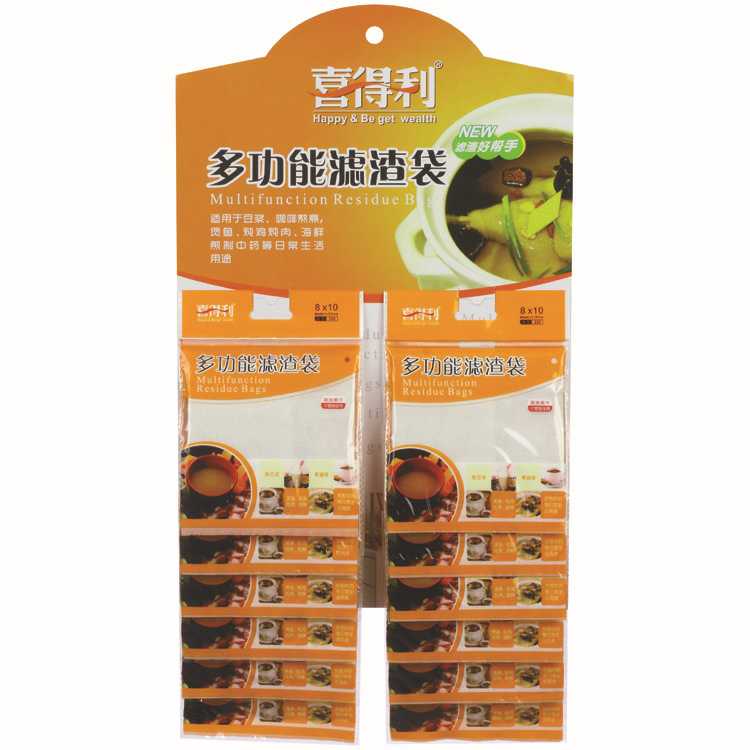 Joytory Pure Cotton Pumping Rope Style Traditional Chinese Medicine Residue bag Kitchen Multifunction Soy Milk Halogen-separating Slag Bag 12 * 16