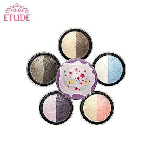 专柜正品 Etude/爱丽小屋可爱杯子 甜甜蛋糕眼影双色