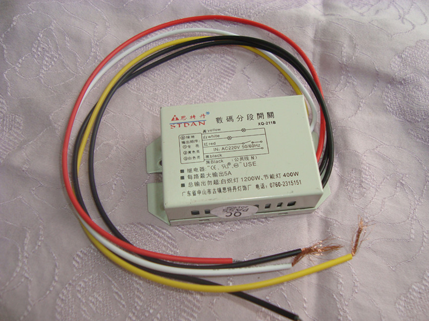 Thattan digital segmental switch XQ-211B Lamp segmented instrumental driver 20%-three-way