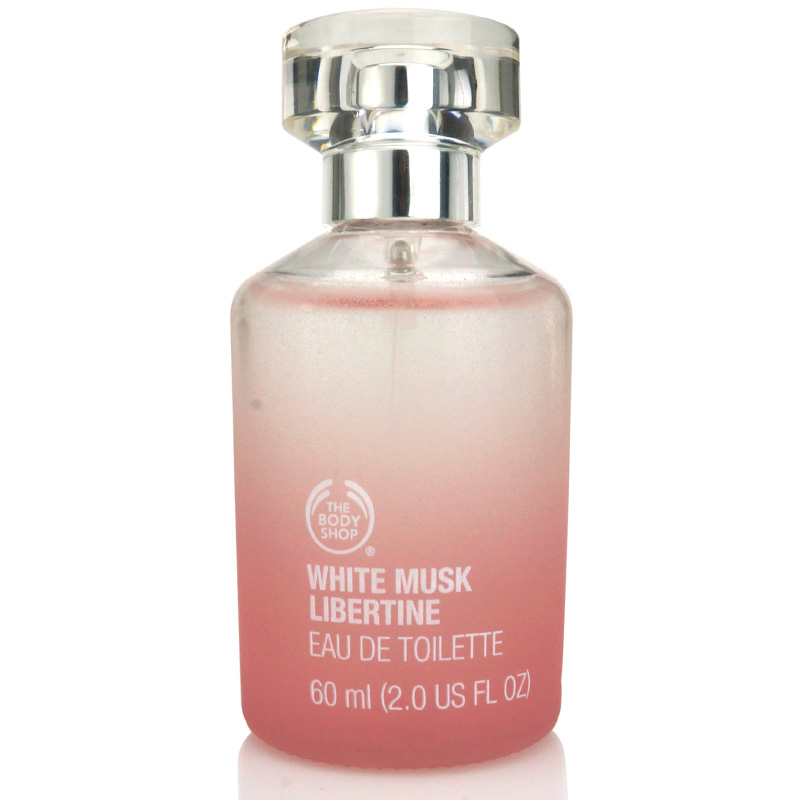 香港The body shop美体小铺白麝香粉红奔放淡香水60ML经典诱惑