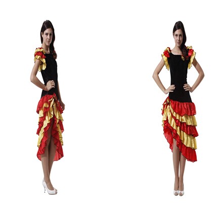 Latin dance dancer skirt bullfight skirt adult Spanish dance skirt gorgeous dress Rumba dancer skirt tap dance skirt