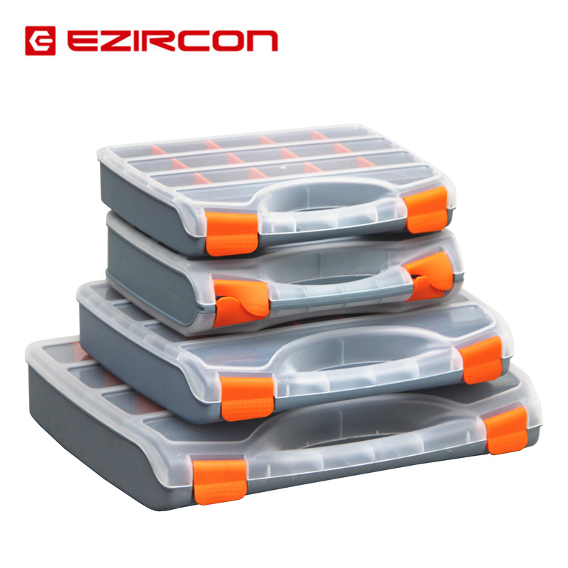 Transparent plastic parts box element box storage box screw hardware electronic tool classification box containing box 192