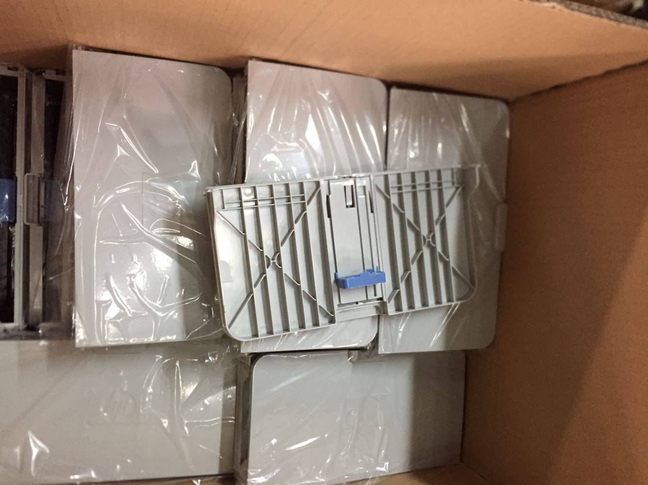 Apply HP 1505 1505n Laser Printer front door enter cardboard used peers ordered