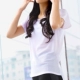 Nhanh khô làm đẹp lưng ngắn tay Full lưới backless rắn màu thể thao hàng đầu nữ tập thể dục yoga tròn cổ mỏng áo thun rộng Áo phông thể thao