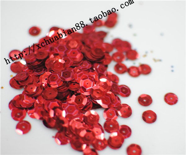 DIY material sequin bulk sequin bright sheet DIY handmade sequin rugged sheet 8mm diameter 5-element package multicolor