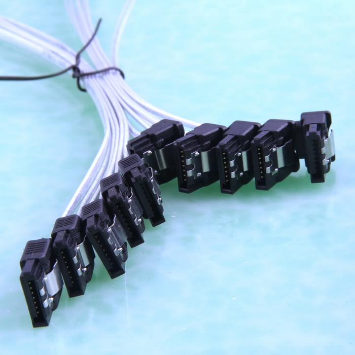 Amphenol SAS cable body SATA3 6G data cable raid SSD sharp weapon bend straight bend 65cm