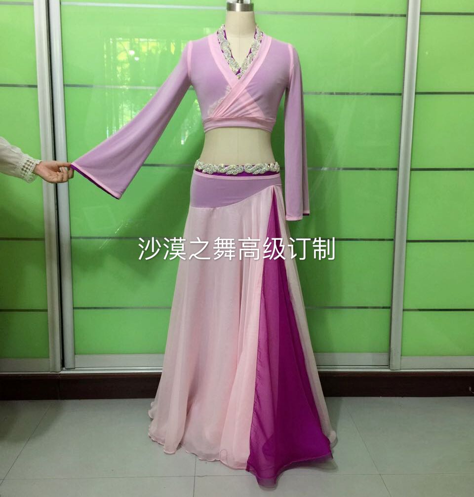 Desert Dance Belly Dance Fusion Wind in a Costume Performance Suit China Wind Purple Xia Fairy reprints to be made