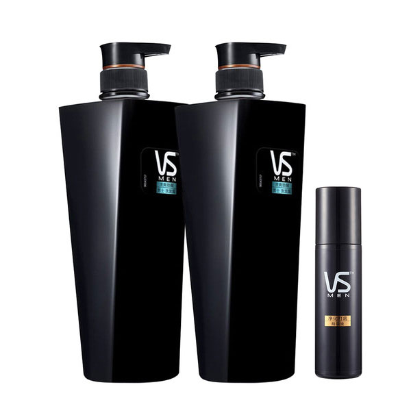 沙宣男士洗发水清爽劲醒700mlx2瓶 送净化打底免洗精华液30ml