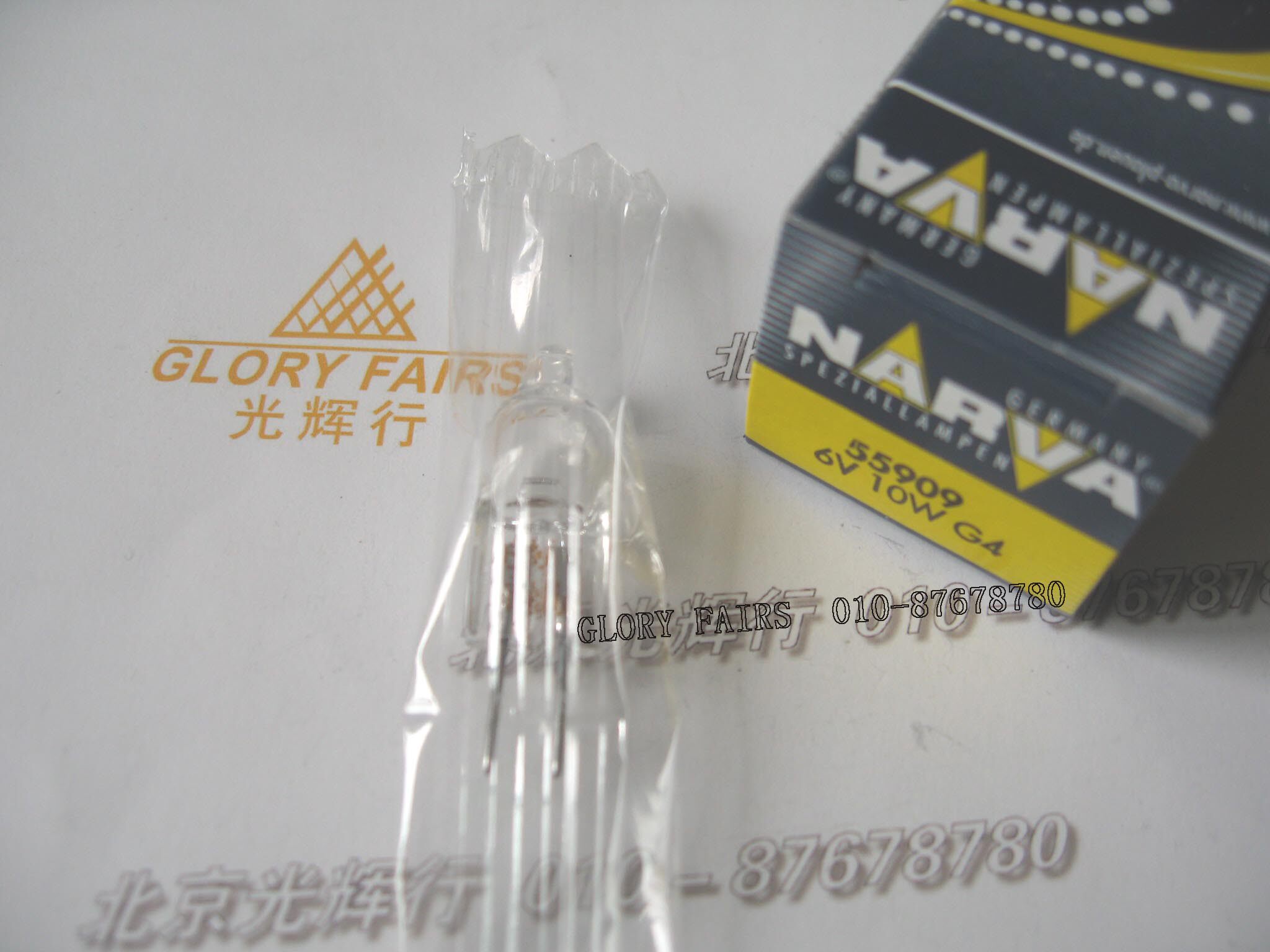 NARVA 55909 6V 10W G4 halogen Mibubble Microscopy ESA FHD 6V10W Standard bulbs 
