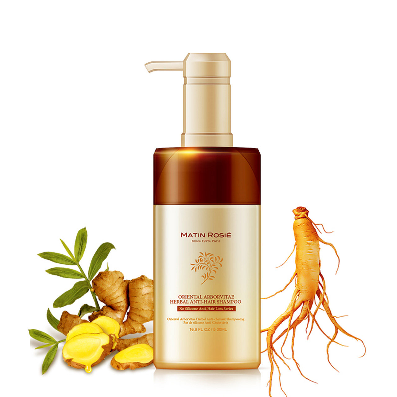 无硅油 苦参侧柏叶草本萃取 固发洗发水 洗发露洗头膏洗发