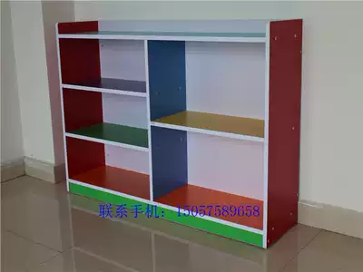 Kindergarten toy cabinet children toy storage layer rack cabinet storage cabinet schoolbag finishing cabinet children's bookcase 8040