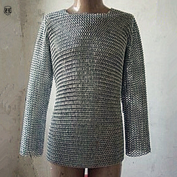 Lock armor chain armor armor medieval knights crusader - (full body hat short swing) 8MM