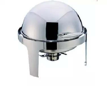 Full flip stainless steel straight foot round buffet oven full steel insulated heating Buffy oven electric hot cutlery 6L