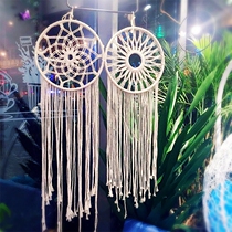 Big dream catcher pendant pendant Bohemian hand woven home tassel pendant Rope woven wedding decoration