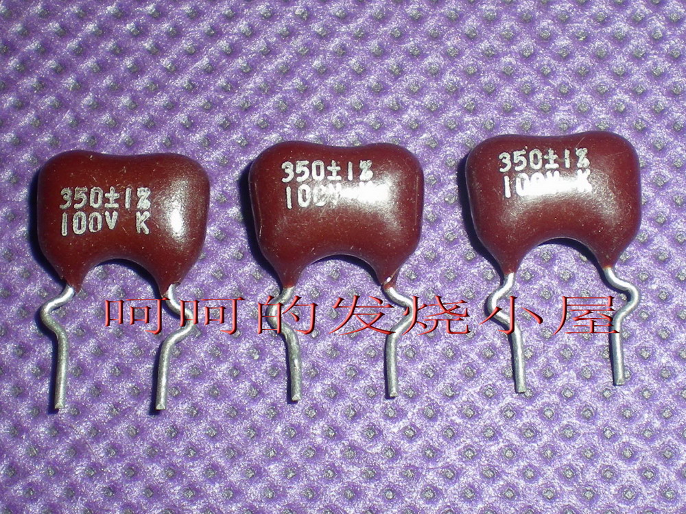 Imported silver mica capacitor 350PF 100V accuracy 1%
