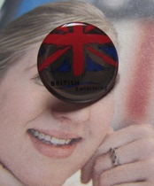 2011 Shanghai World Games badge 2012 London Olympics badge British Swimming Team badge rare