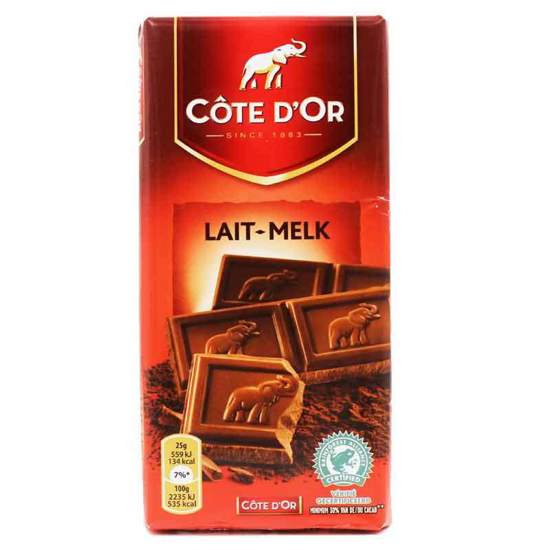 【苏宁易购】克特多金象COTEDOR 牛奶巧克力--排装 100g/盒