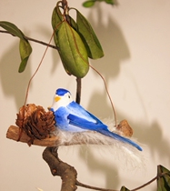 Animal model simulation hanging bird Magpie foam bird feather crafts photography props toy decoration pendant