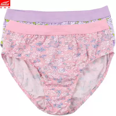 3 boxes of Funelas ladies cotton underwear cotton waist comfortable breathable printed briefs