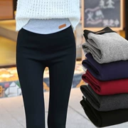 Mùa thu và mùa đông mới quần legging dày nữ cao eo đã mỏng cộng với quần nhung ấm áp thường xuyên quần cotton co giãn chân