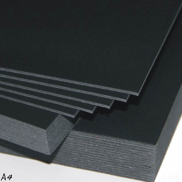 Imported 1200 grams of original pulp through heart black cardboard A5 black cardboard DIY photo book cover paper 1 8mm thick A5
