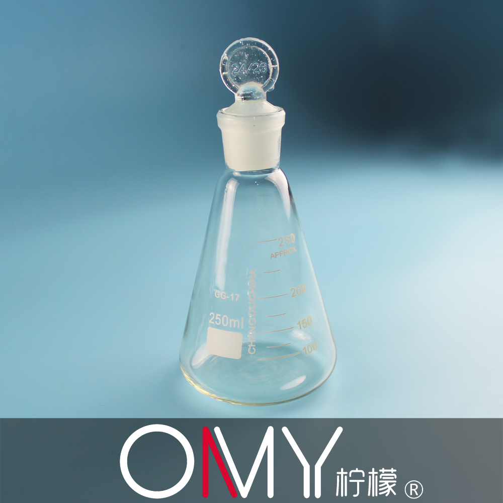 具塞三角烧瓶100/250/500/1000ml  锥形瓶 磨口带塞三角瓶