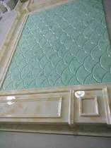 Imitation marble imitation jade overall background wall tiles European Roman columns high-end living room TV film wall stone