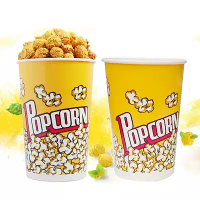 Popcorn bucket Cinema paper bucket Disposable popcorn bucket 24 ounces 32 ounces 46 ounces Full set of popcorn cups