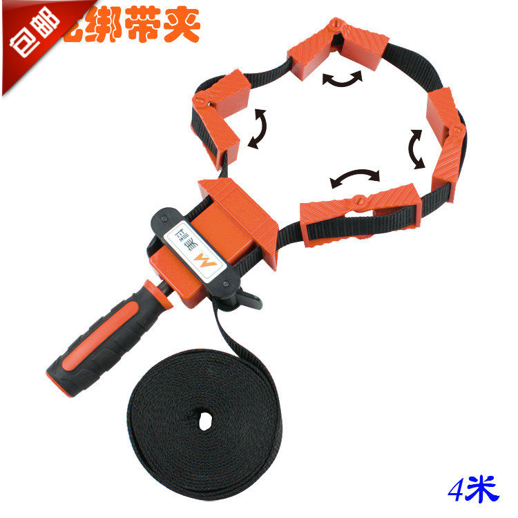 Meico 4 m Pure Material Nylon Strap Clamp Multifunction Bundle Clip Multilateral Angle Clamp Woodworking Tool Clips