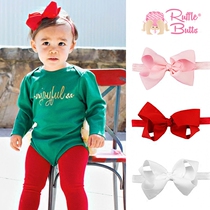 Rufflebuts Girls Red Pink White Bow Tie Tightness Hair With Baby Baby Head Accessories Hair Accessories