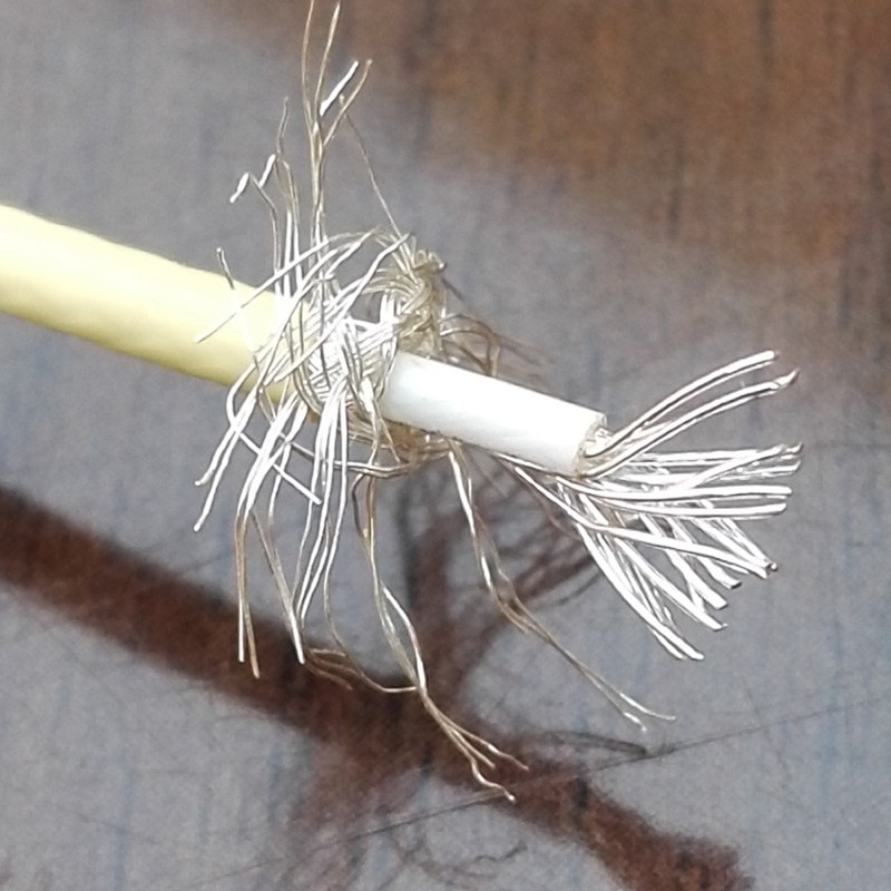 美国进口镀银线信号线同轴线屏蔽线航空导线质量超好外径2.23MM