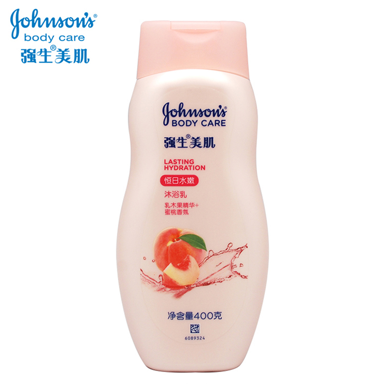 正品强生美肌恒日水嫩沐浴乳400g美白保湿补水滋润沐浴露光滑肌肤