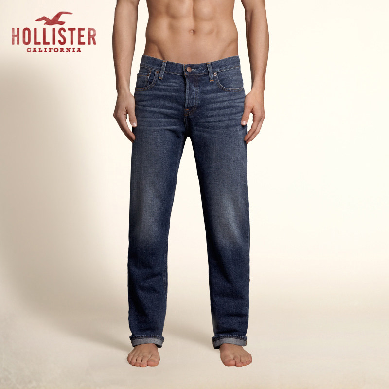 Hollister Classic Straight 牛仔裤 男 65127