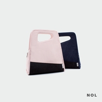  NOL simple environmental protection insulation waterproof tote bag Bento bag Canvas lunch box bag Bento bag Hand carry mommy bag