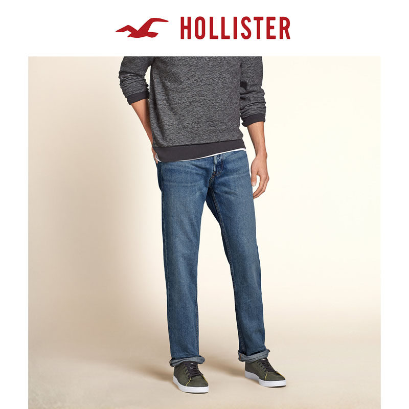 Hollister Slim Straight 牛仔裤 男 81497