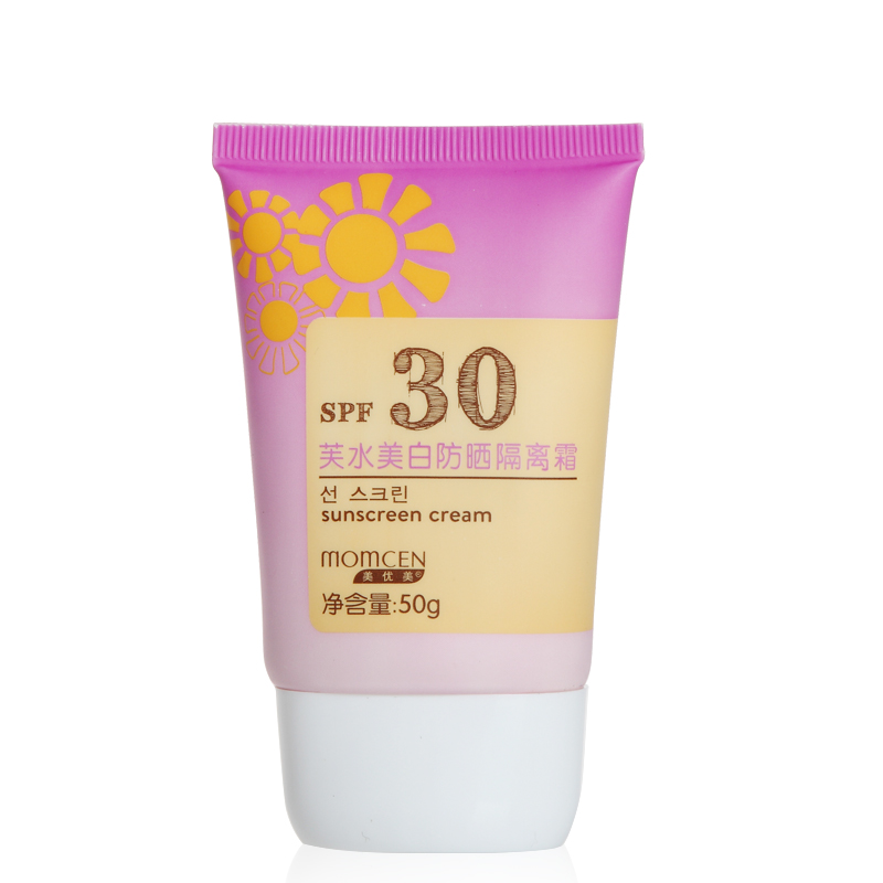 Momcen/美优美臣芙水美白防晒隔离霜spf30 女清爽面部身体防晒乳