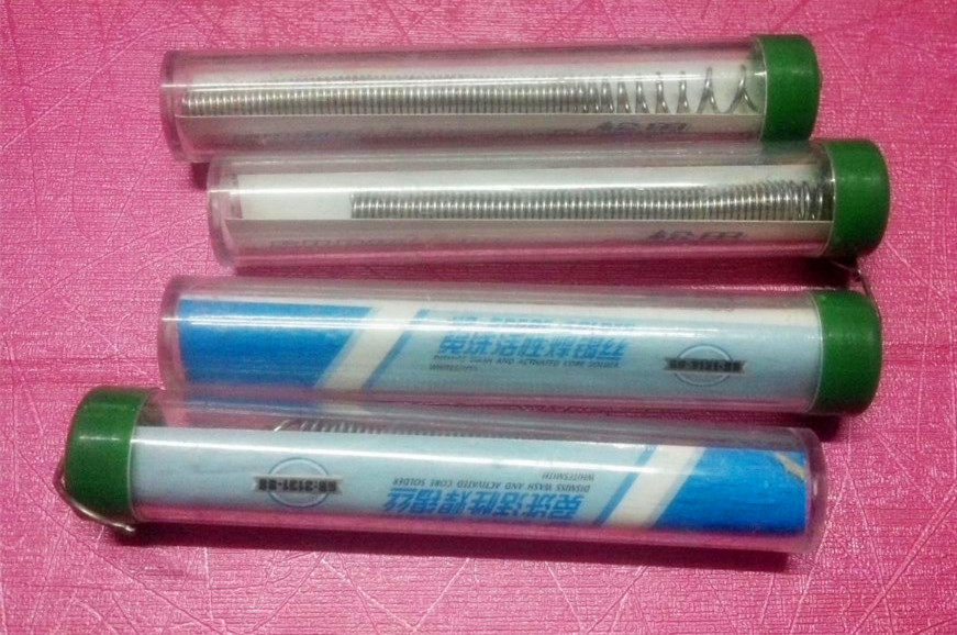 Matsuda solder wire small cartridge tin pen electronic welding with high activated Rosin cored from about 1 to about 5 meters in length