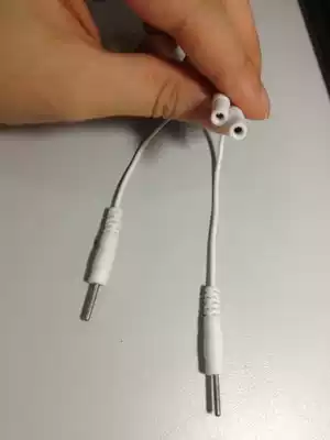 Electrotherapy instrument conversion line 2 5 socket to 2 0 small black clip Electrode line conversion line 2 5mm hole to 2 0mm small black clip