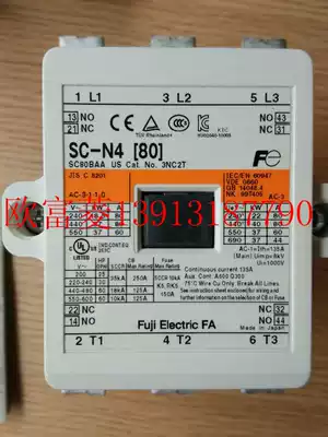 Original FE Fuji SC-N4 contactor SC80BAA Electromagnetic switch current 80A power 40KW