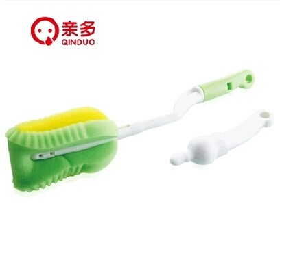 包邮 亲多婴幼儿易握海绵旋转奶瓶刷子宝宝奶嘴清洗刷套装组2206